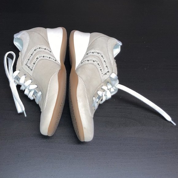 Geox Respira Suede Beige Sneakers Size 36 - Picture 5 of 11